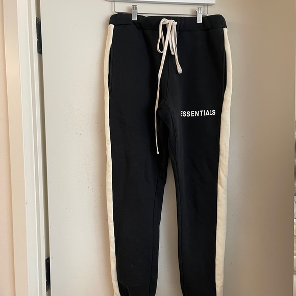 Side Stripe Sweatpants Black 